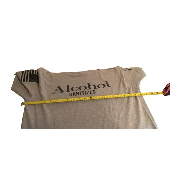 GRUNT STYLE- MENS GREY GRAPHIC CREW NECK SHORT SLEEVE T-SHIRT SIZE LARGE - Picture 6 of 7